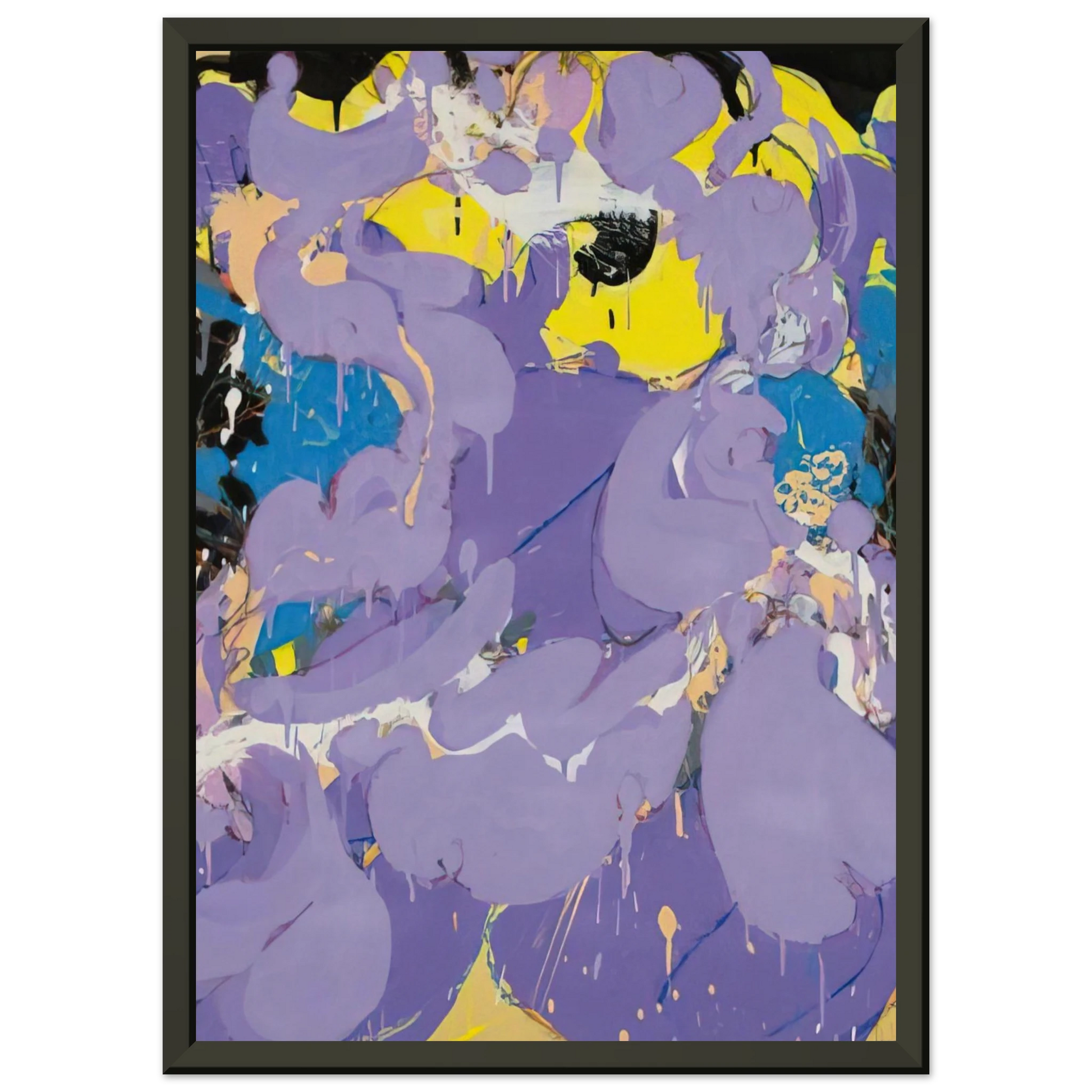 Norman Bluhm  Untitled  1978 Framed Art Print  - Aluminum Frame - 40x50 cm / 16x20 inches