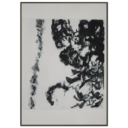 Zao WouKi  EULOGY ON THE EXTREMELY DELICATE THINGS 1993 Framed Art Print  - Aluminum Frame - 21x29.7 cm / 8x12"