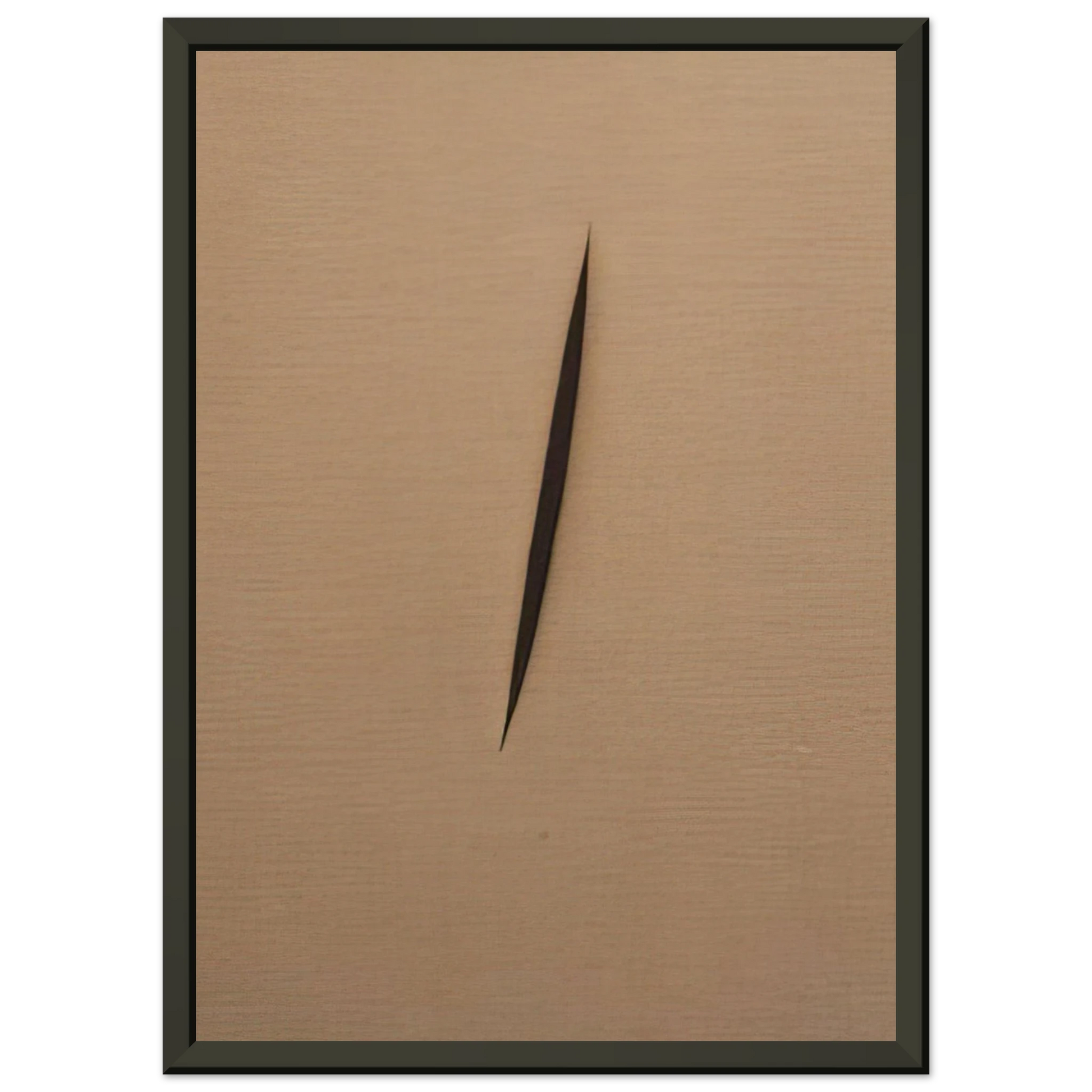 Lucio Fontana  Concept Spatiale  1960 Framed Art Print  - Aluminum Frame - 40x50 cm / 16x20 inches