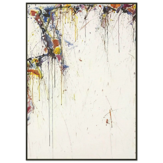 Sam Francis  Japan Line Series No 1  Composition  Framed Art Print  - Aluminum Frame - 21x29.7 cm / 8x12"