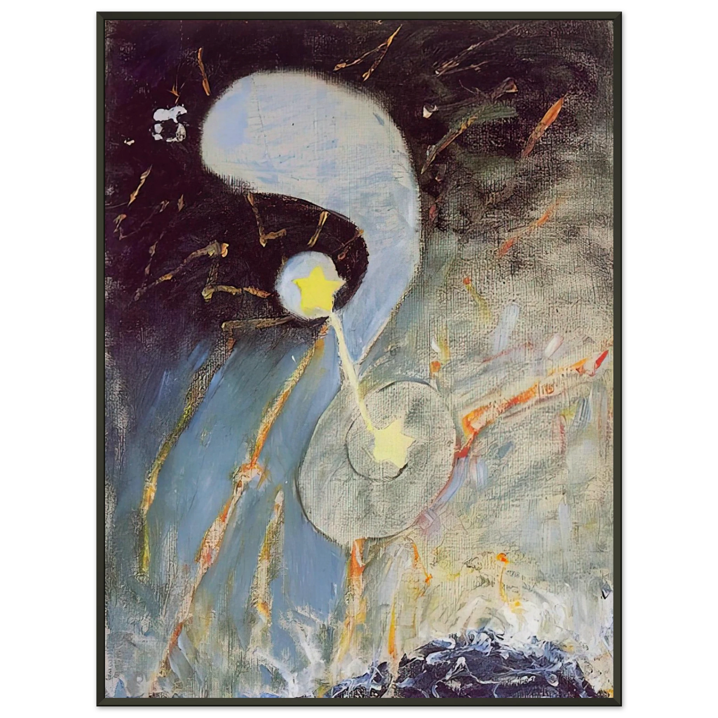 Hilma af Klint  CHAOS NR 2 1906 Framed Art Print  - Aluminum Frame - 40x50 cm / 16x20 inches