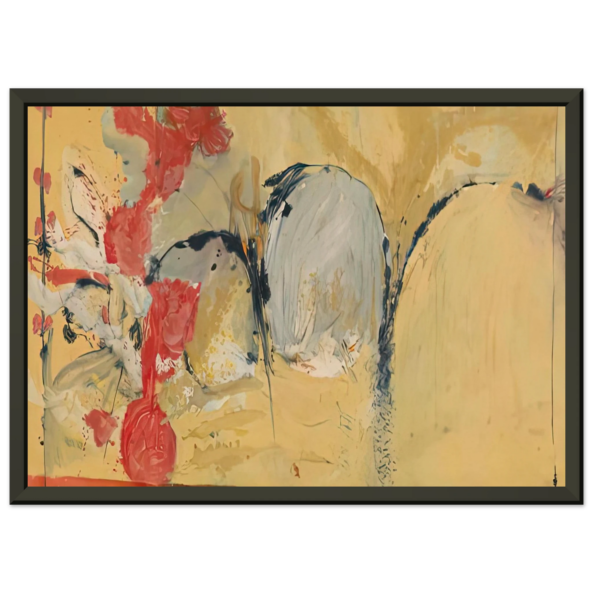 Helen Frankenthaler  Large Abstract Still Life 1951 Framed Art Print  - Aluminum Frame - 60x80 cm / 24x32 inches