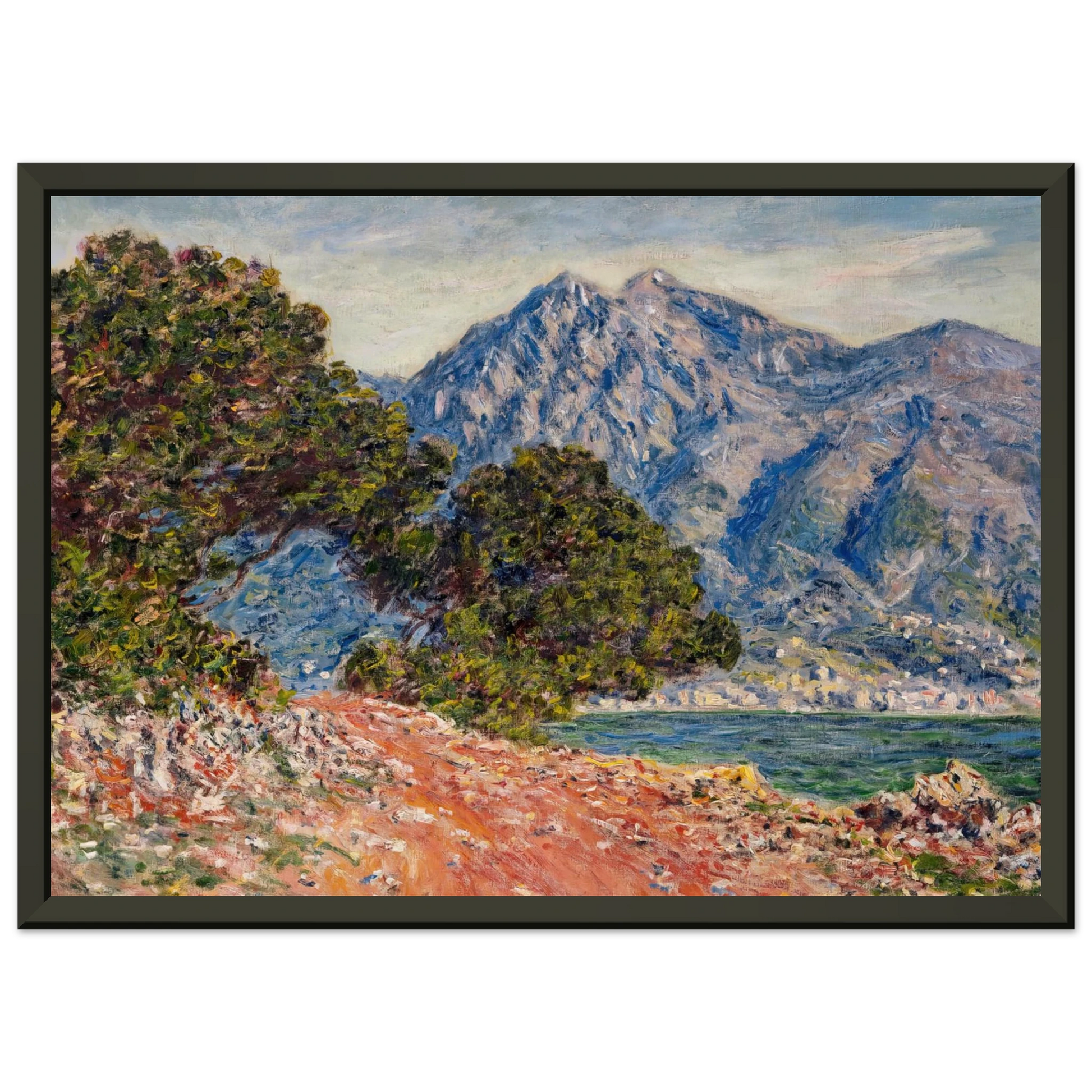 claude monet  Cap Martin 2 Framed Art Print  - Aluminum Frame - 60x80 cm / 24x32 inches