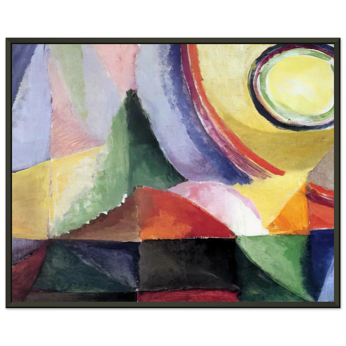 Sonia Delaunay  ELECTRIC PRISMS Framed Art Print  - Aluminum Frame - 60x80 cm / 24x32 inches