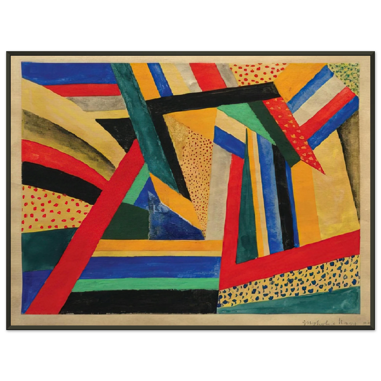 Laszlo MoholyNagy  Lands Framed Art Print  - Aluminum Frame - 40x50 cm / 16x20 inches