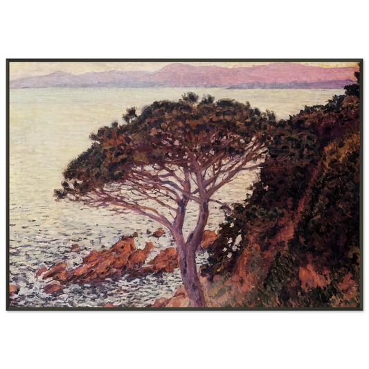 Theo van Rysselberghe  SUNSET 1916 Framed Art Print  - Aluminum Frame - 21x29.7 cm / 8x12"