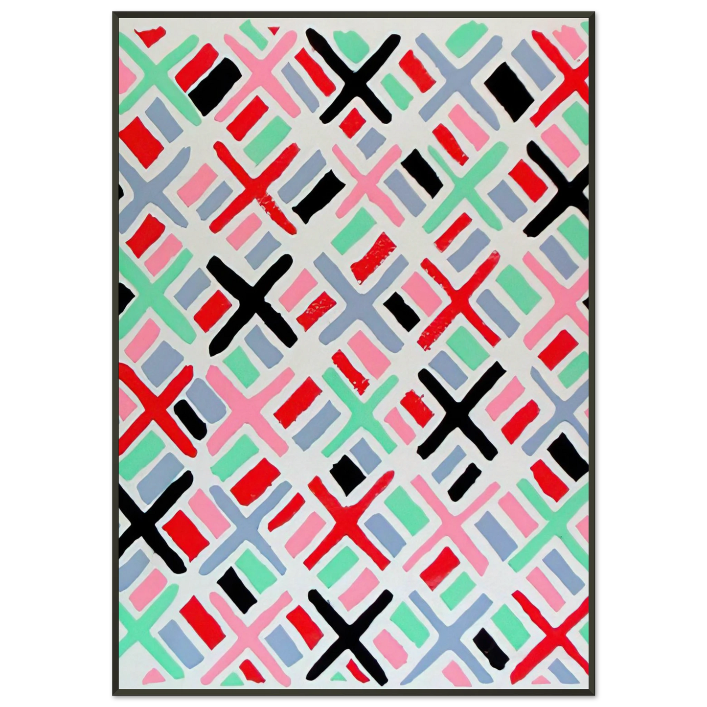 Sonia Delaunay  COMPOSITION 34 Framed Art Print  - Aluminum Frame - 21x29.7 cm / 8x12"