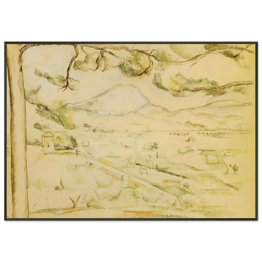 Paul Cezanne  The Arc Valley Framed Art Print  - Aluminum Frame - 21x29.7 cm / 8x12"