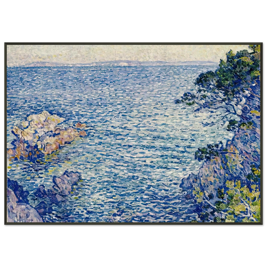 Theo van Rysselberghe  THE POINT OF ROSSIGNOL 1904 Framed Art Print  - Aluminum Frame - 21x29.7 cm / 8x12"