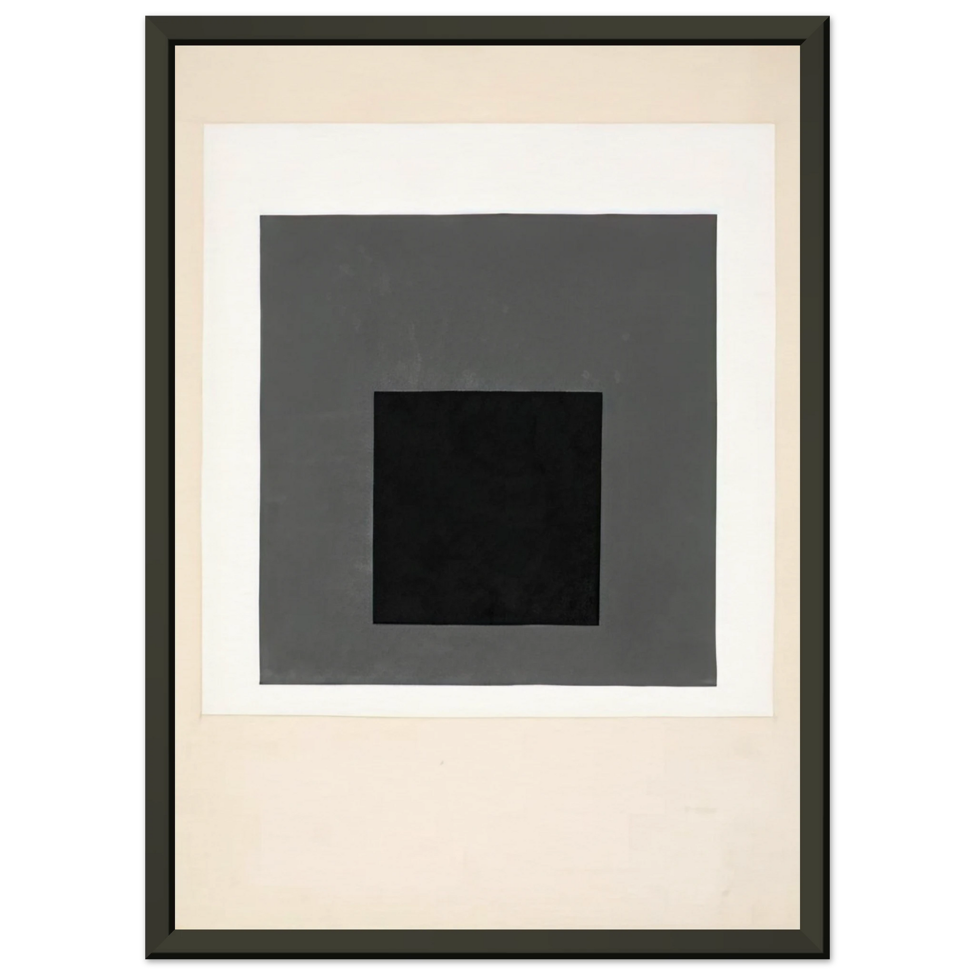 Josef Albers  STUDY FOR A HOMAGE TO THE SQUARE 1949 Framed Art Print  - Aluminum Frame - 40x50 cm / 16x20 inches