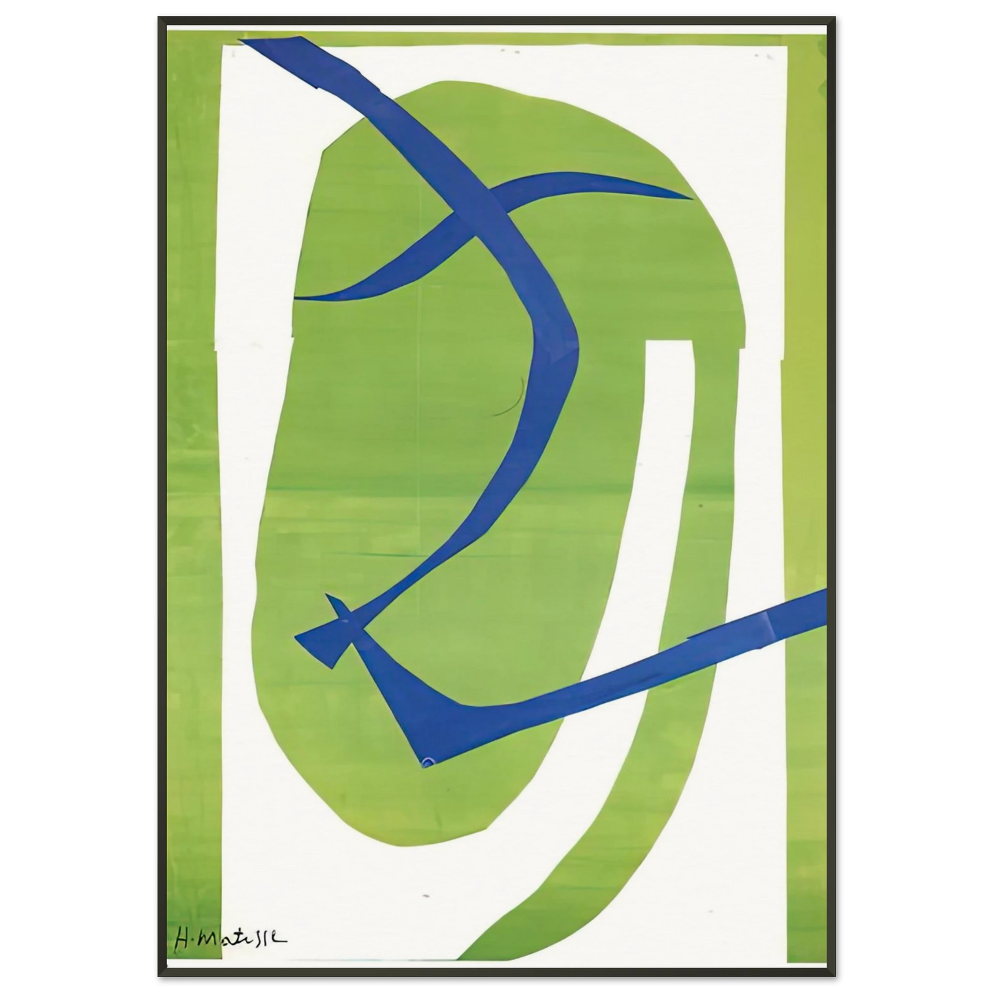 Henri Matisse  JAPANESE MASK 1950 Framed Art Print  - Aluminum Frame - 21x29.7 cm / 8x12"