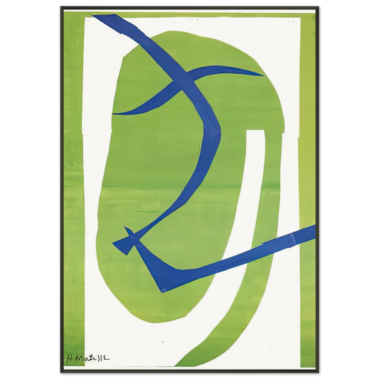 Henri Matisse  JAPANESE MASK 1950 Framed Art Print  - Aluminum Frame - 21x29.7 cm / 8x12"