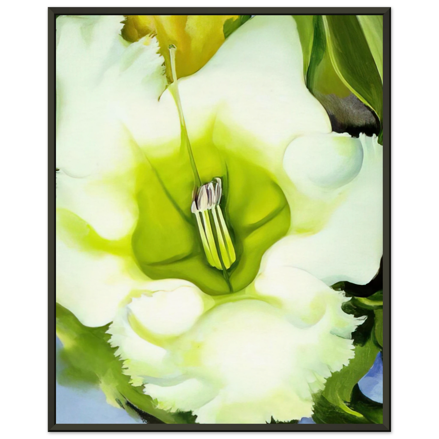 Georgia OKeeffe  Cup Of Silver Ginger Framed Art Print  - Aluminum Frame - 40x50 cm / 16x20 inches