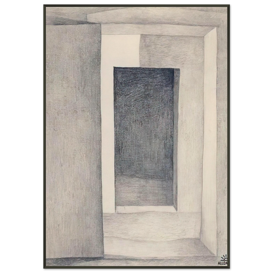 Georgia OKeeffe  Patio Door Framed Art Print  - Aluminum Frame - 21x29.7 cm / 8x12"