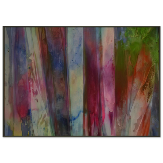 Sam Gilliam  Rainfall Framed Art Print  - Aluminum Frame - 21x29.7 cm / 8x12"