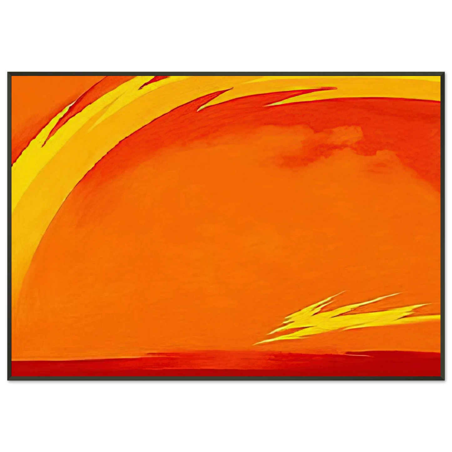 Georgia OKeeffe  From the Plains II Framed Art Print  - Aluminum Frame - 21x29.7 cm / 8x12"