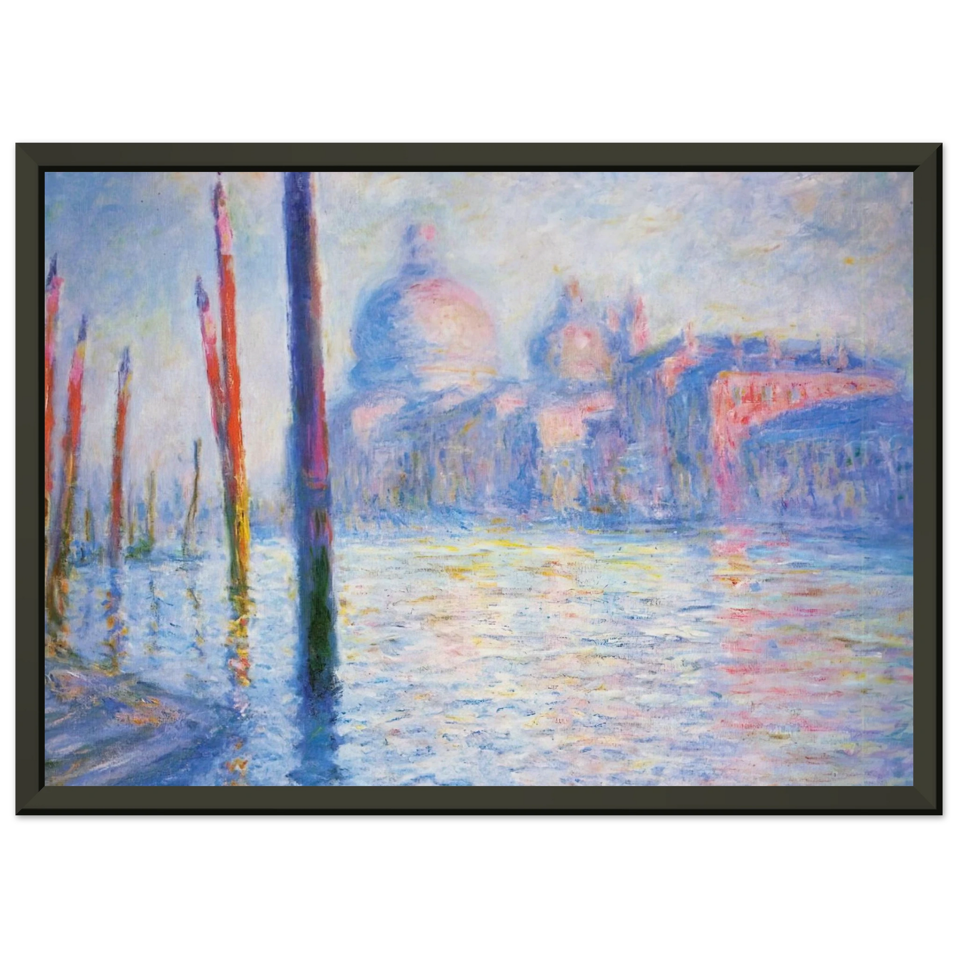 claude monet  The Grand Canal 02 Framed Art Print  - Aluminum Frame - 70x100 cm / 28x40 inches