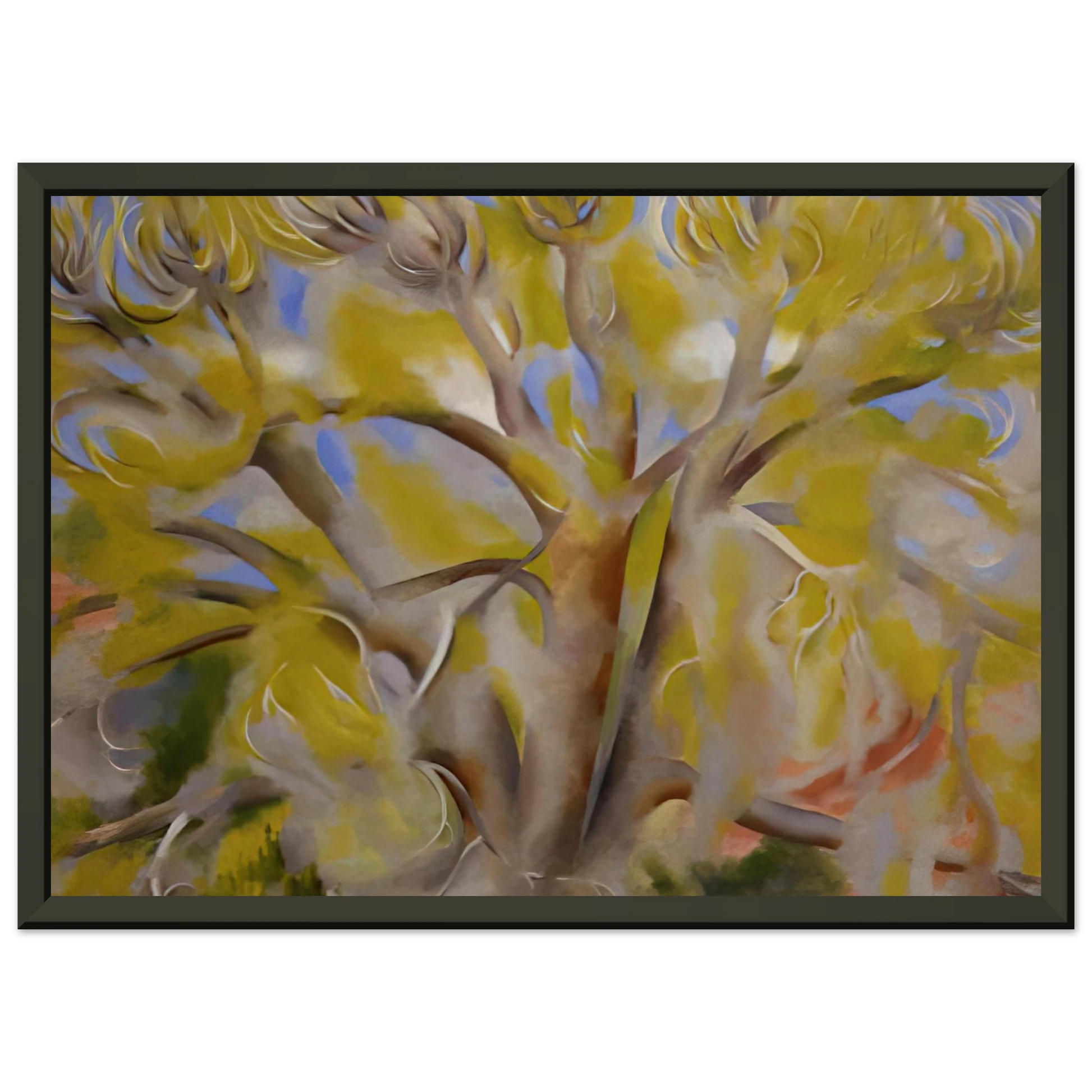 Georgia OKeeffe  Spring Tree No 1 Framed Art Print  - Aluminum Frame - 60x80 cm / 24x32 inches
