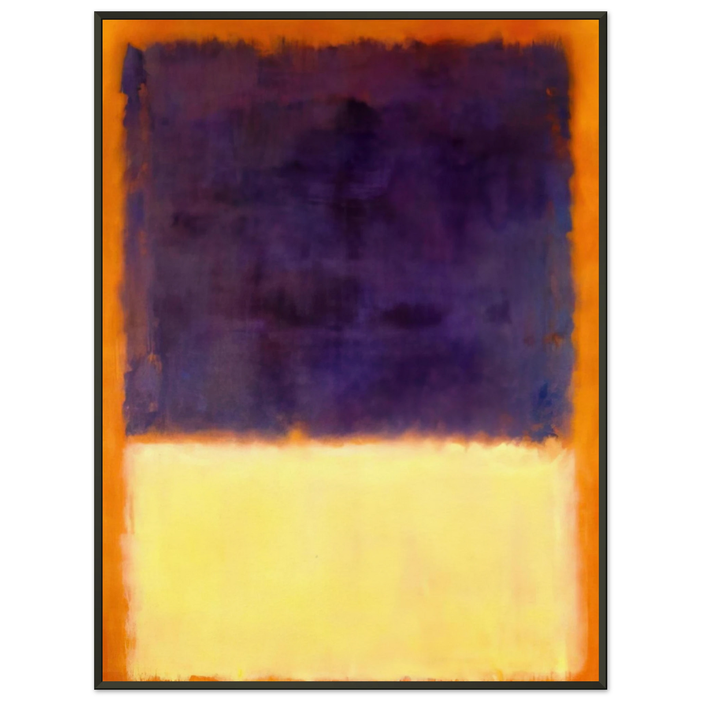 Mark Rothko  Red Orange Tan and Purple  1954 Framed Art Print  - Aluminum Frame - 70x100 cm / 28x40 inches