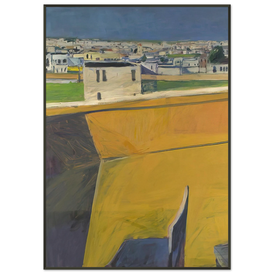 Richard Diebenkorn  Yellow Porch Framed Art Print  - Aluminum Frame - 21x29.7 cm / 8x12"