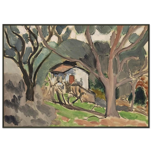 Henri Matisse  LA MAISONNETTE 1919 Framed Art Print  - Aluminum Frame - 21x29.7 cm / 8x12"