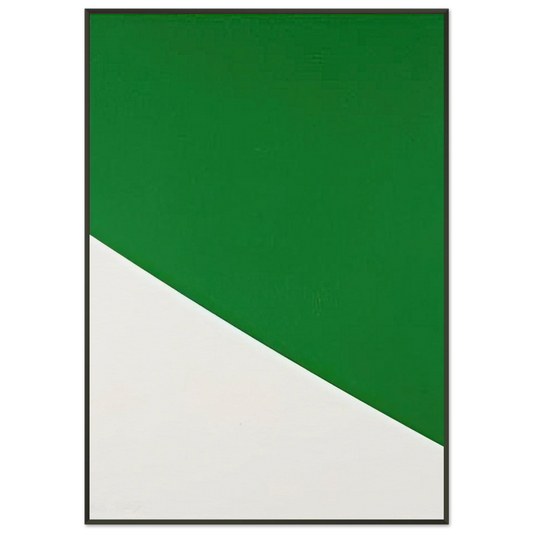 Ellsworth Kelly  Green Curve Framed Art Print  - Aluminum Frame - 21x29.7 cm / 8x12"