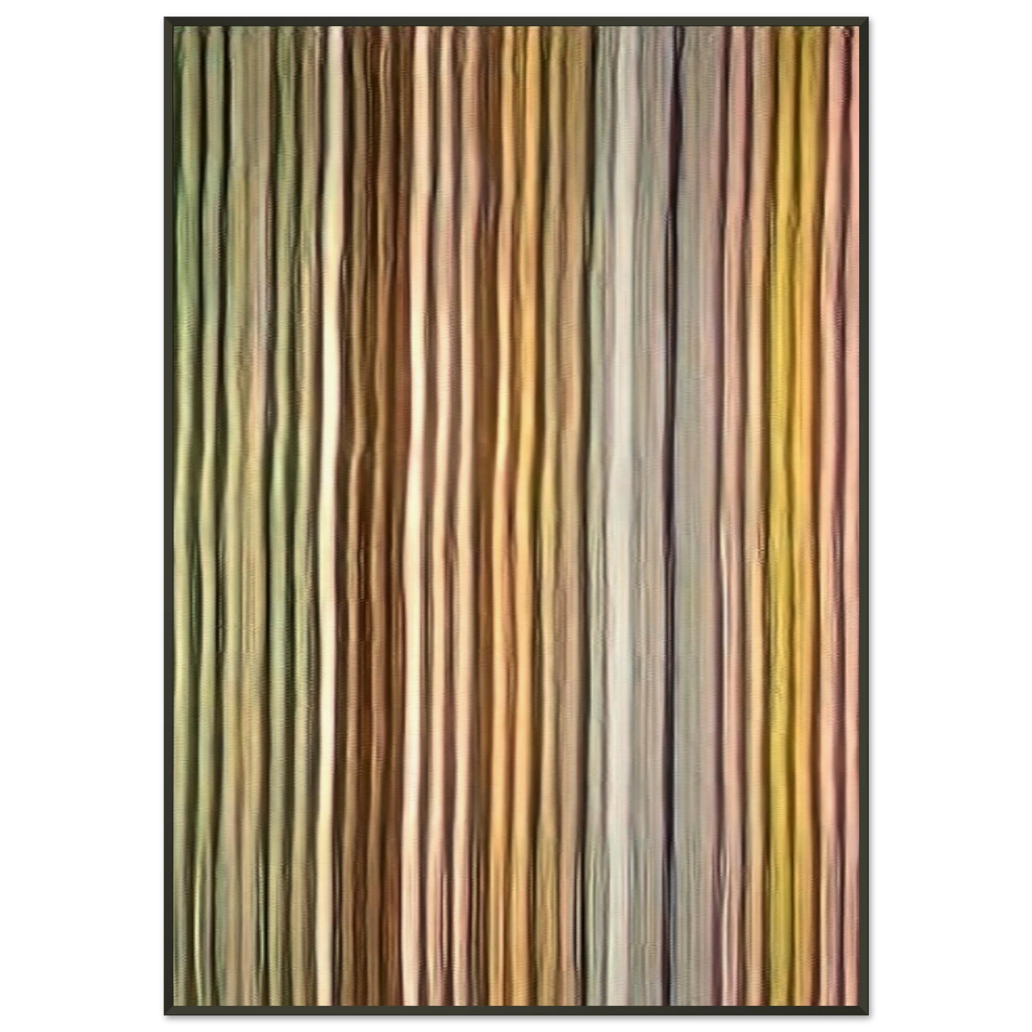 Gene Davis  Long John  1968 Framed Art Print  - Aluminum Frame - 21x29.7 cm / 8x12"