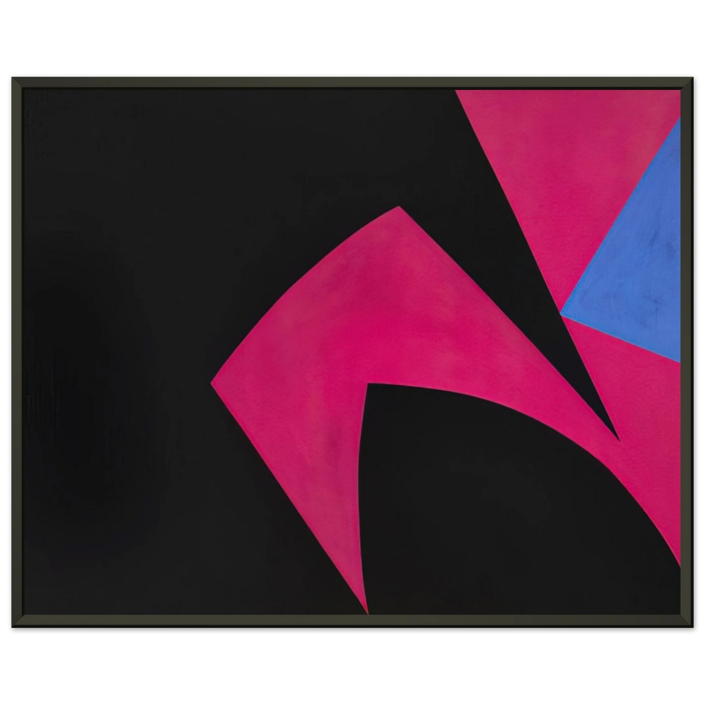 Lorser Feitelson  Magical Space Forms Black Fuchsia  1951 Framed Art Print  - Aluminum Frame - 40x50 cm / 16x20 inches
