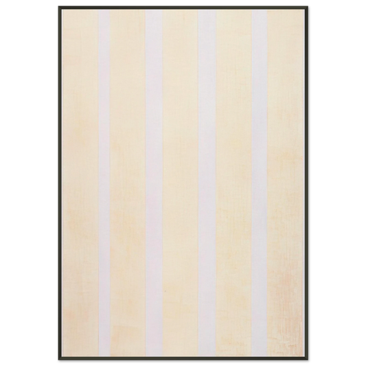 Agnes Martin  Untitled Number 5 Framed Art Print  - Aluminum Frame - 21x29.7 cm / 8x12"