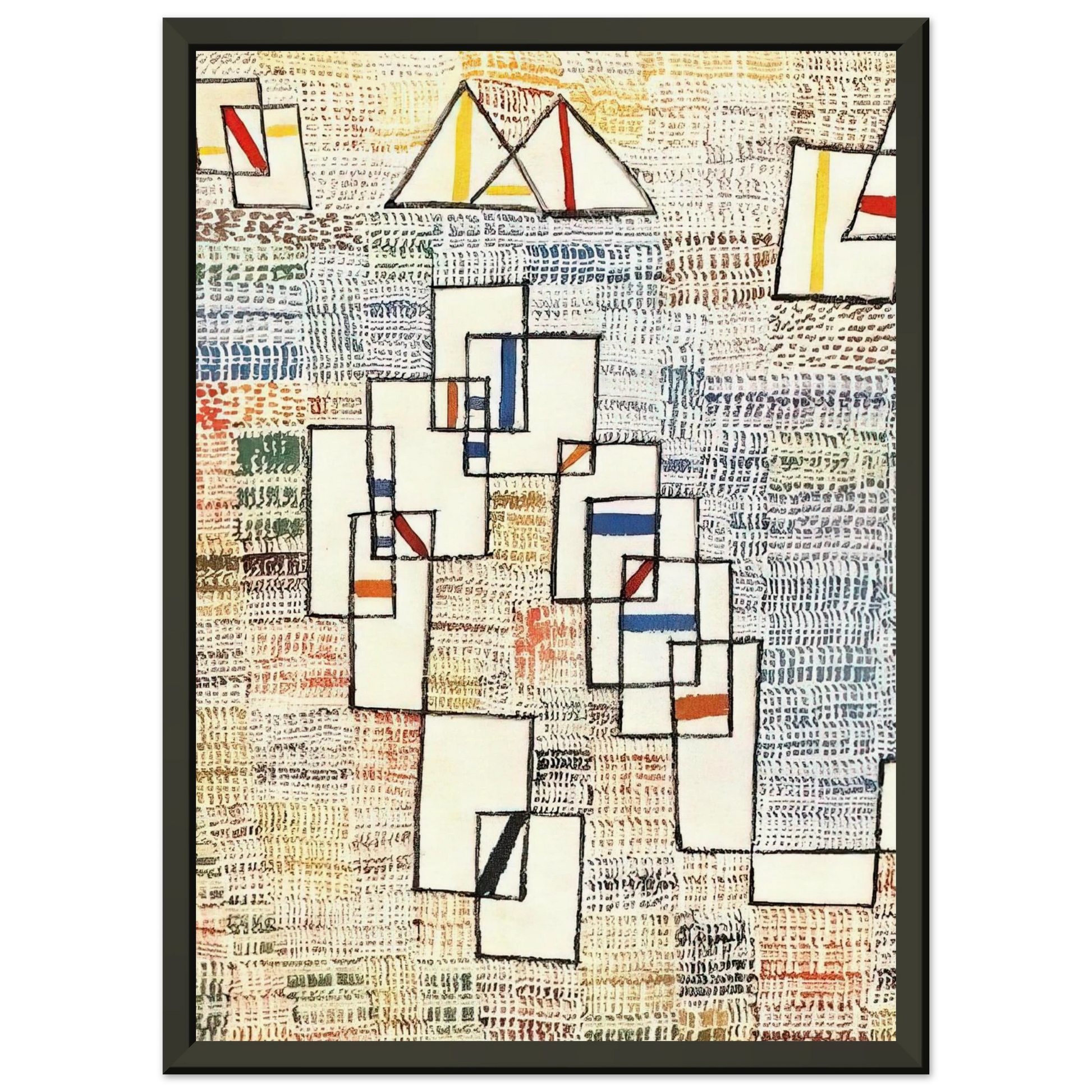 Paul Klee  COTE DE PROVENCE Framed Art Print  - Aluminum Frame - 60x80 cm / 24x32 inches
