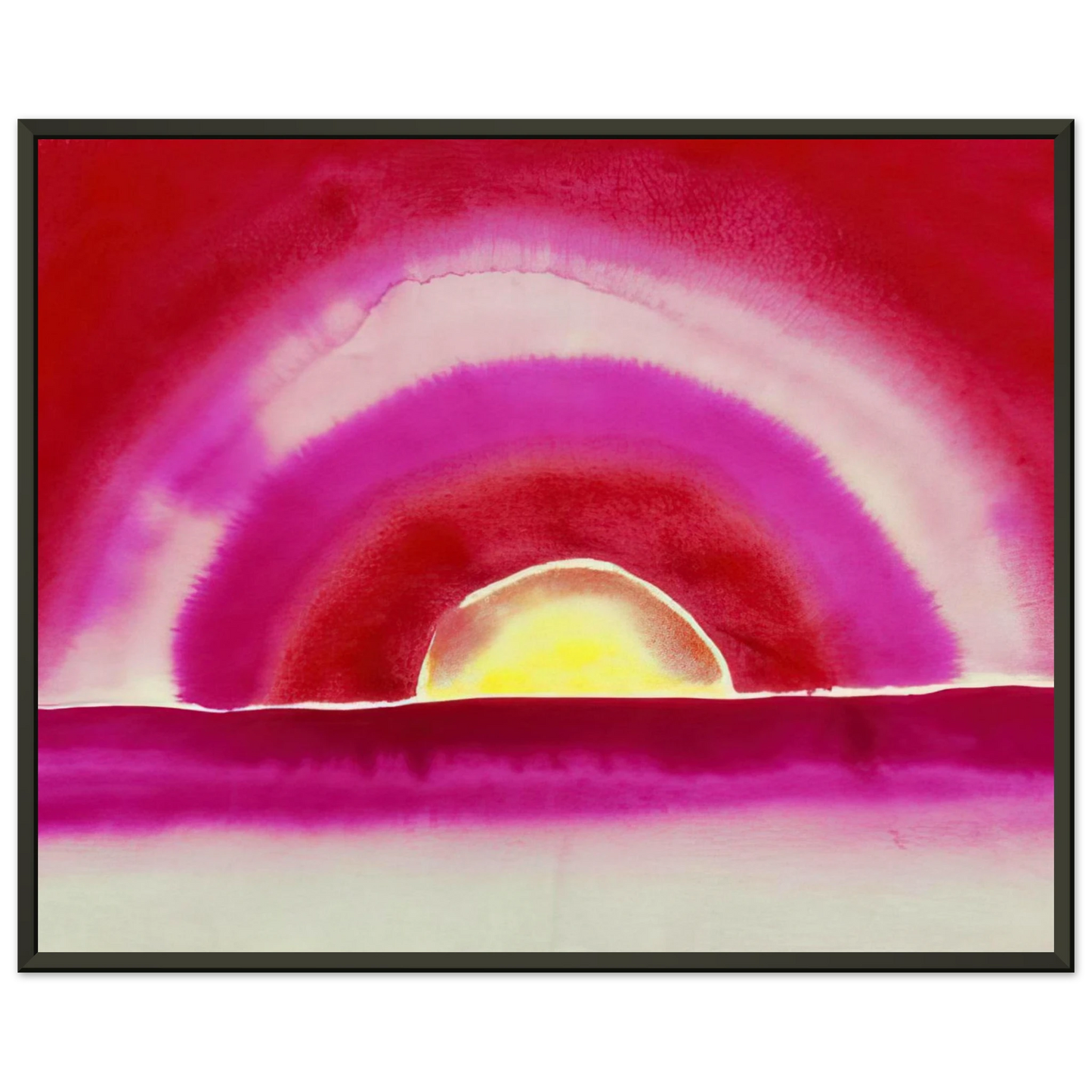 Georgia OKeeffe  Sunrise Framed Art Print  - Aluminum Frame - 40x50 cm / 16x20 inches
