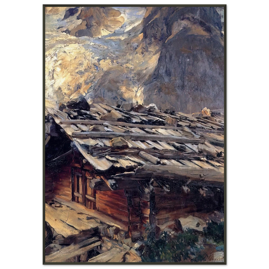 John Singer Sargent  Brenva Glacier Framed Art Print  - Aluminum Frame - 21x29.7 cm / 8x12"