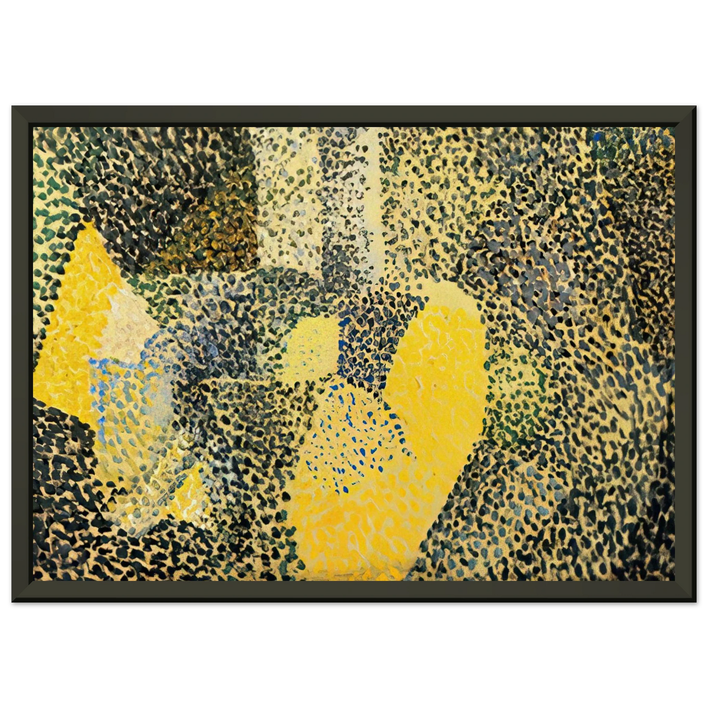 Salvador Dali  MADRID ARCHITECTURE AND POPLARS Framed Art Print  - Aluminum Frame - 70x100 cm / 28x40 inches