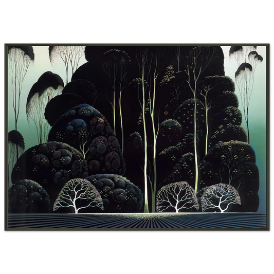 Eyvind Earle  Eucalyptus Framed Art Print  - Aluminum Frame - 21x29.7 cm / 8x12"