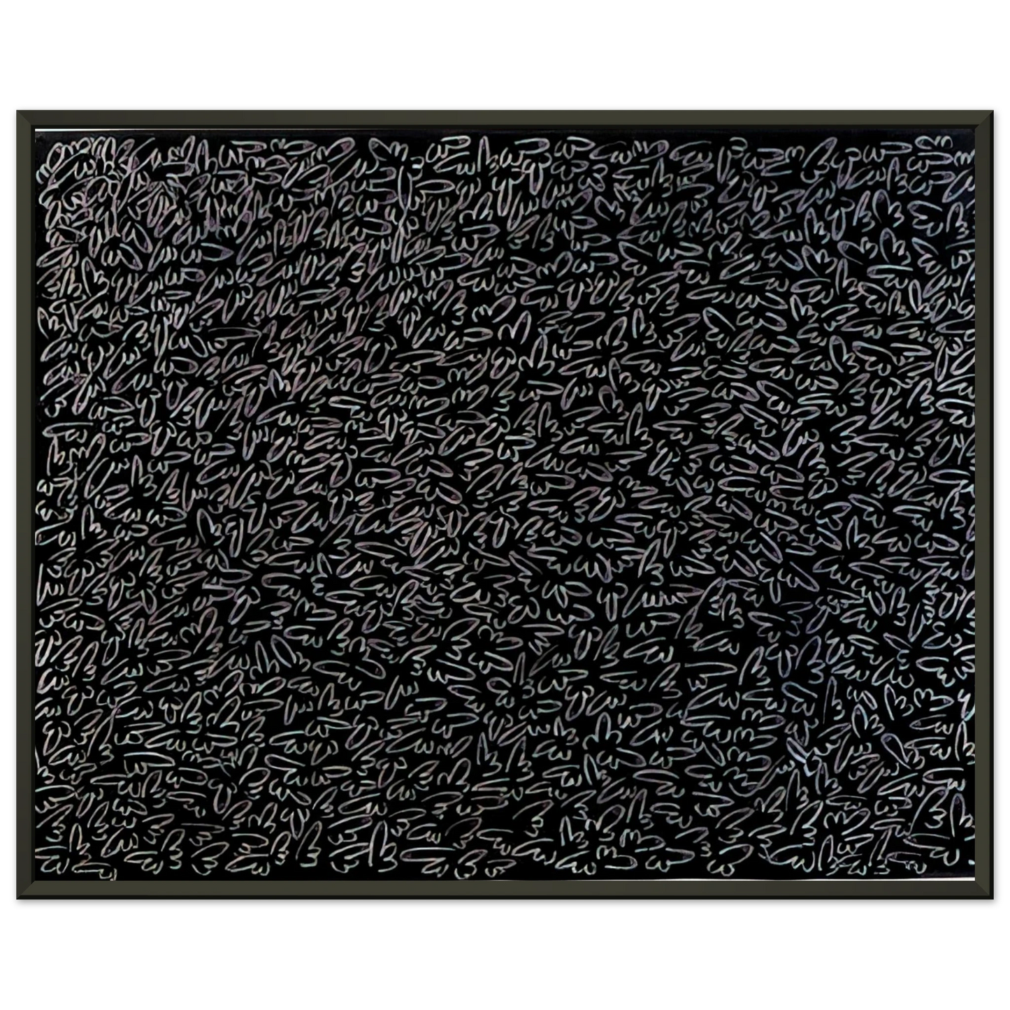 Keith Haring  UNTITLED 1979 0 Framed Art Print  - Aluminum Frame - 70x100 cm / 28x40 inches