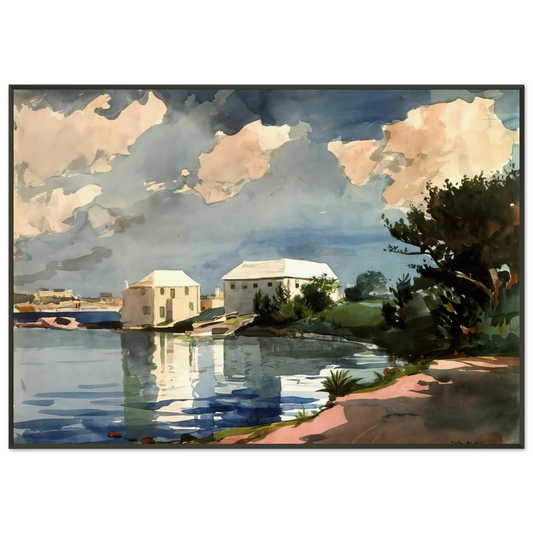 Winslow Homer  SALT KETTLE BERMUDA Framed Art Print  - Aluminum Frame - 21x29.7 cm / 8x12"