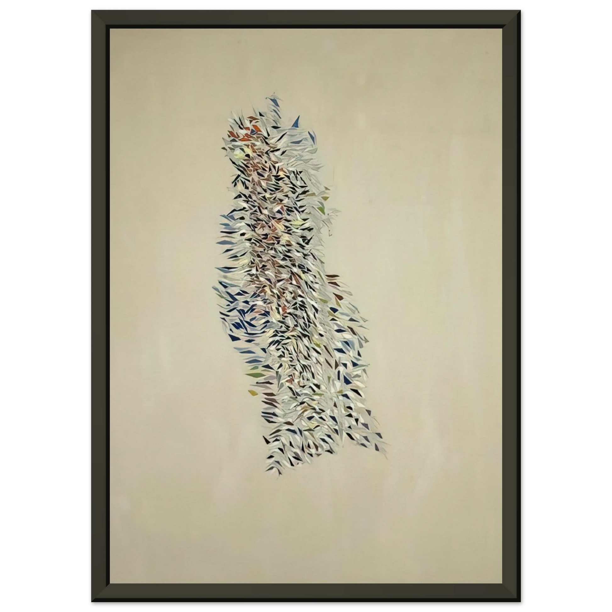 Robert Goodnough  Process Development  1972 Framed Art Print  - Aluminum Frame - 60x80 cm / 24x32 inches