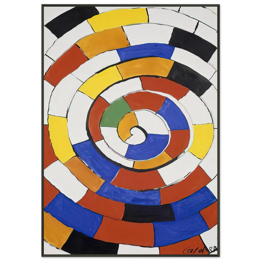 Alexander Calder  SPIRAL 1970 Framed Art Print  - Aluminum Frame - 21x29.7 cm / 8x12"