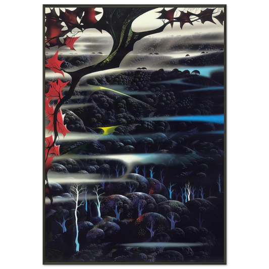 Eyvind Earle  Into the Forest Framed Art Print  - Aluminum Frame - 21x29.7 cm / 8x12"