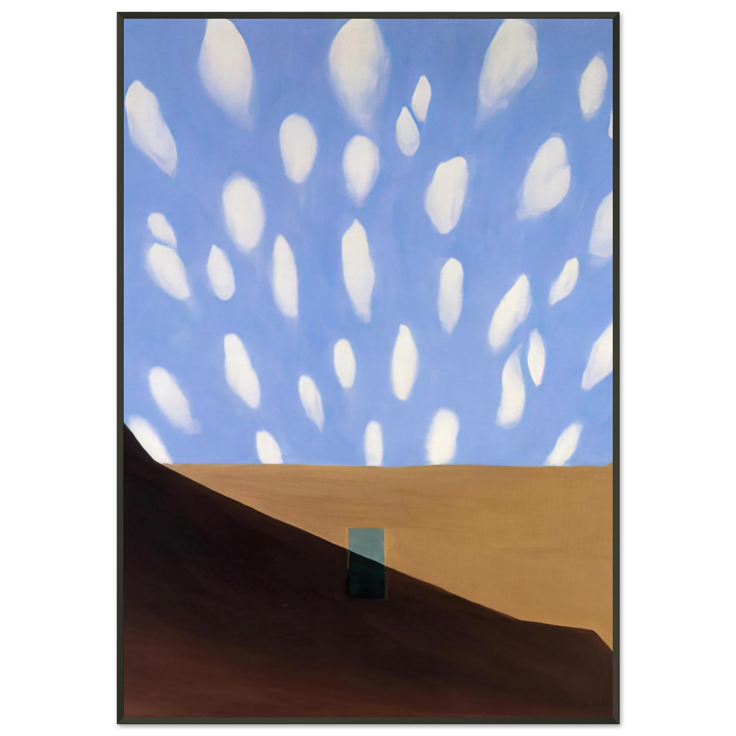 Georgia OKeeffe  In the Patio VIII Framed Art Print  - Aluminum Frame - 21x29.7 cm / 8x12"