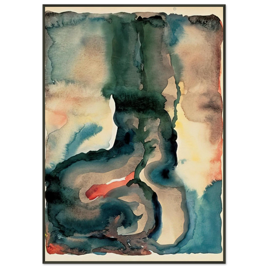 Georgia OKeeffe  Portrait No III Framed Art Print  - Aluminum Frame - 21x29.7 cm / 8x12"