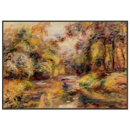 PierreAuguste Renoir  Little River Framed Art Print  - Aluminum Frame - 21x29.7 cm / 8x12"