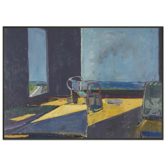 Richard Diebenkorn  Interior with View of the Ocean Framed Art Print  - Aluminum Frame - 21x29.7 cm / 8x12"