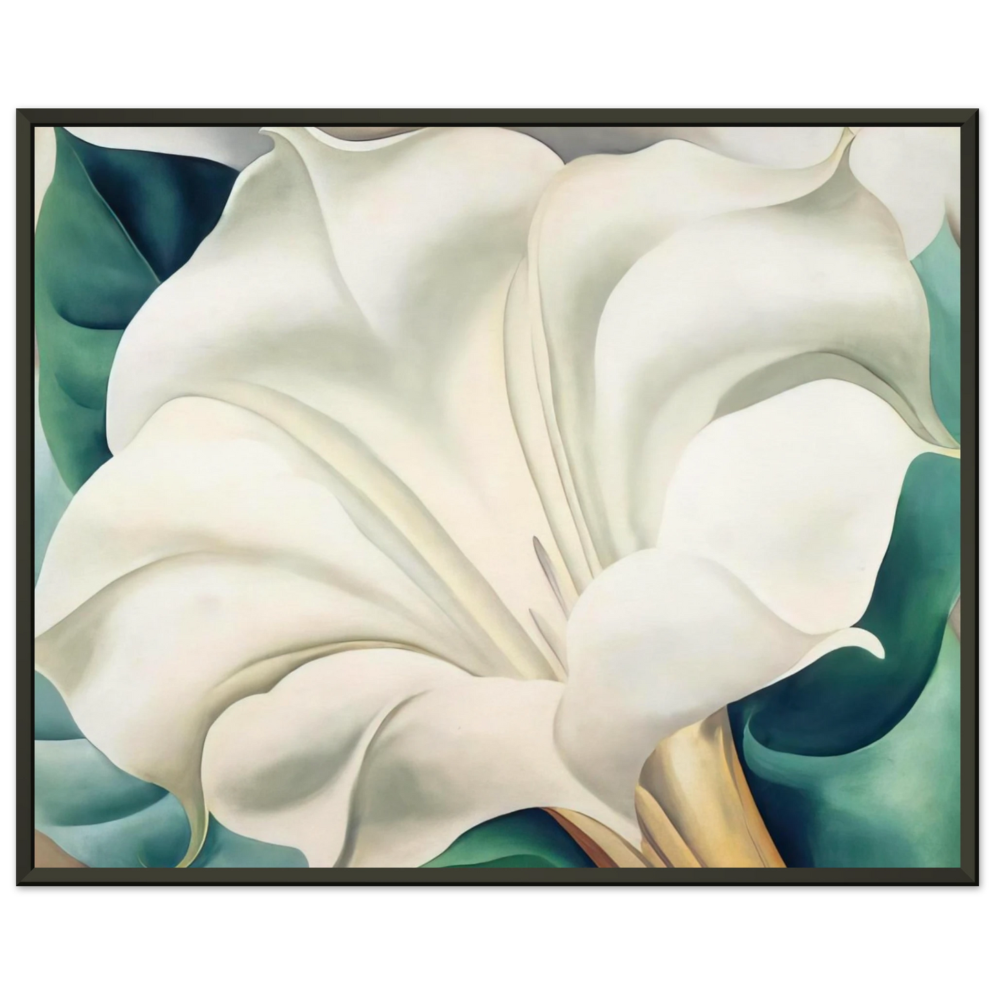 Georgia OKeeffe  Jimson Weed 2 Framed Art Print  - Aluminum Frame - 40x50 cm / 16x20 inches