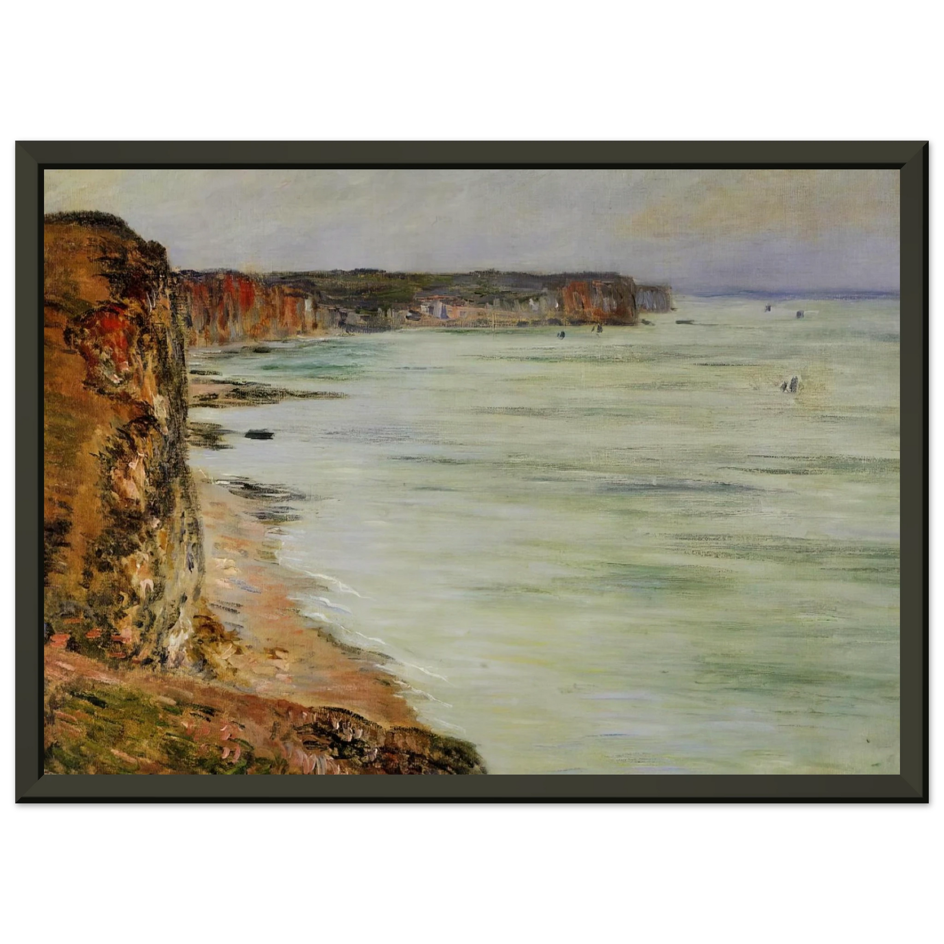 claude monet  Calm Weather Fecamp Framed Art Print  - Aluminum Frame - 40x50 cm / 16x20 inches