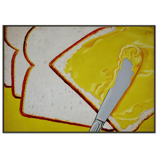 James Rosenquist  White Bread Framed Art Print  - Aluminum Frame - 21x29.7 cm / 8x12"