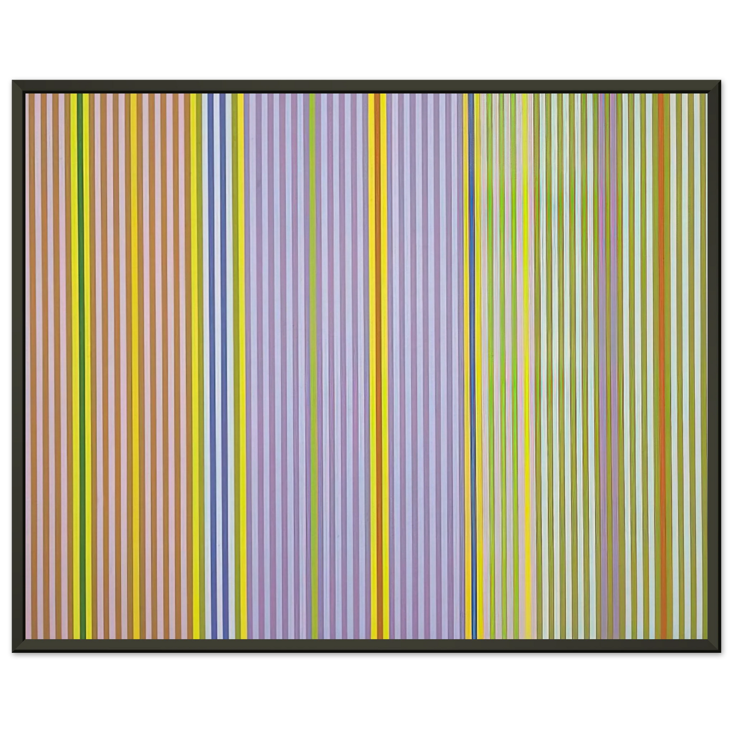 Gene Davis  Ianthe  1969 Framed Art Print  - Aluminum Frame - 70x100 cm / 28x40 inches