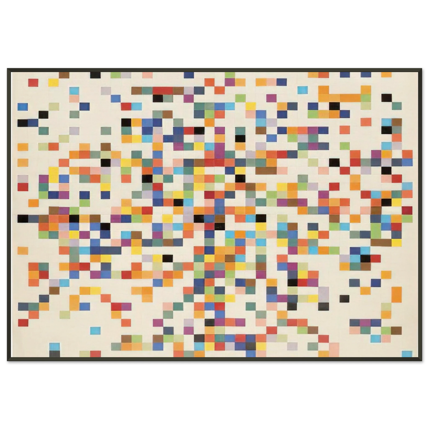 Ellsworth Kelly  Spectrum Colors Arranged by Chance II Framed Art Print  - Aluminum Frame - 21x29.7 cm / 8x12"