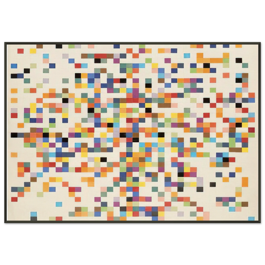 Ellsworth Kelly  Spectrum Colors Arranged by Chance II Framed Art Print  - Aluminum Frame - 21x29.7 cm / 8x12"