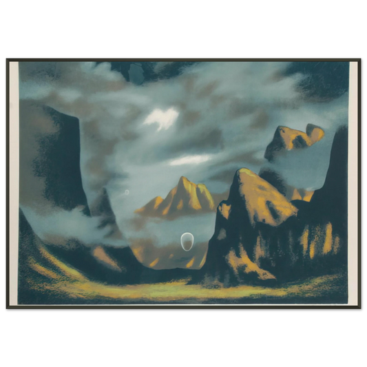 Clarence Holbrook Carter  Eschatos 18  1977 Framed Art Print  - Aluminum Frame - 21x29.7 cm / 8x12"